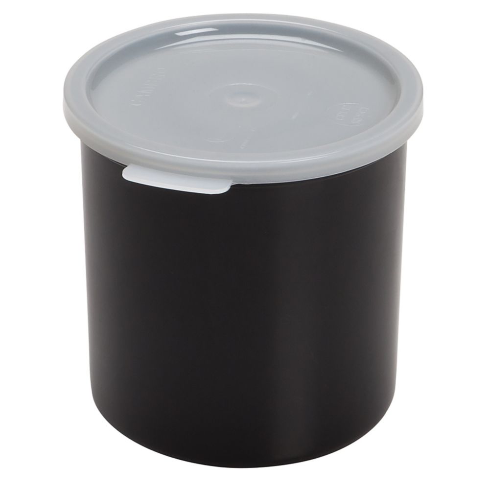 Cambro Black 1 Qt Crock w/ Lid