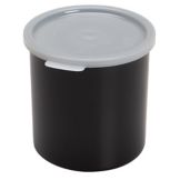 Cambro Black 1 Qt Crock w/ Lid