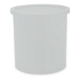 Carlisle Classic&trade; Crock w/ Lid, White, 1.2 Qt