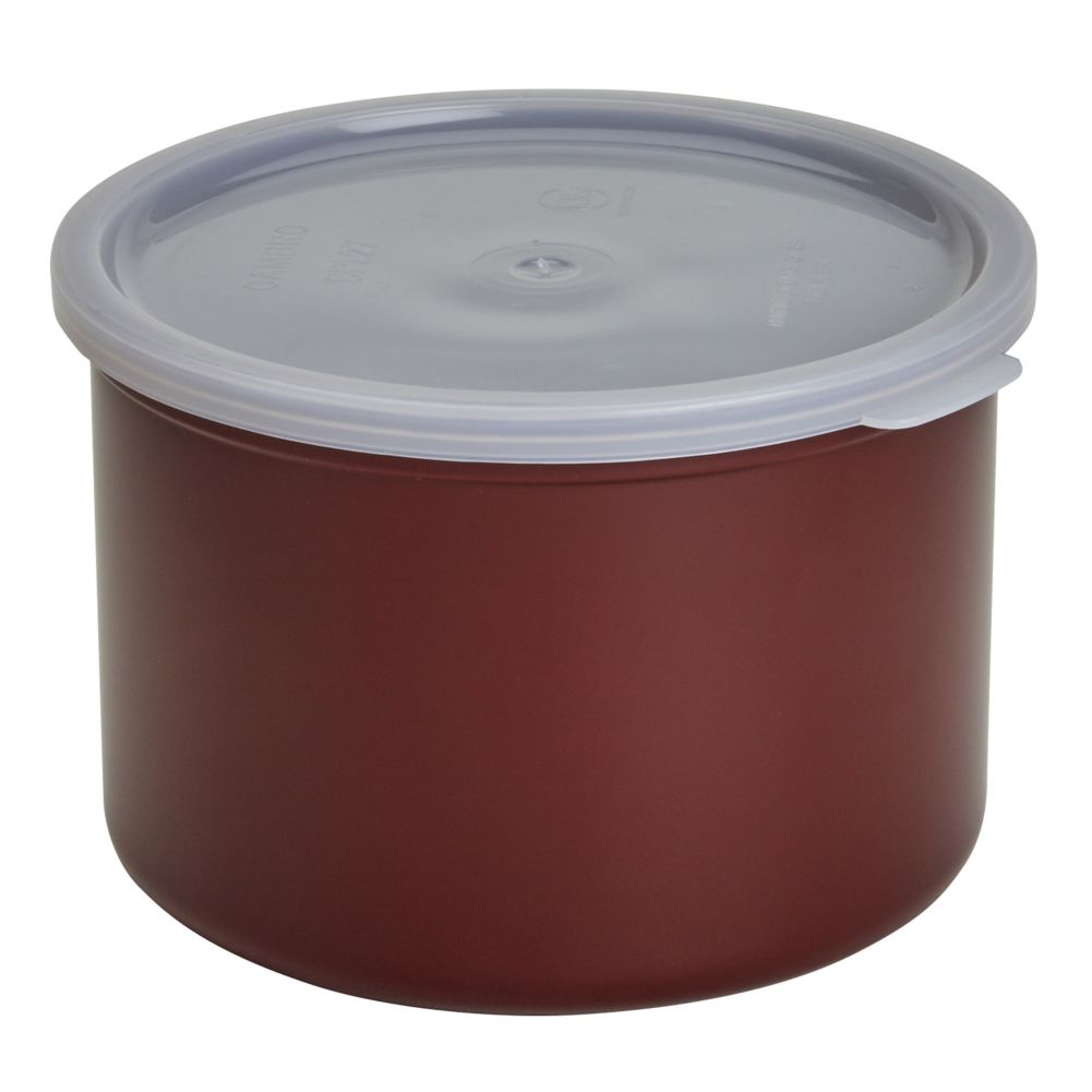 Cambro Reddish Brown 1.5 Qt Crock w/ Lid