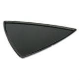 Delfin 14" x 14" x 1" Black Pacific Rim Triangle Tray