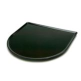 Pacific Rim&trade; Melamine Half Circle Tray, Black, 15 x 15