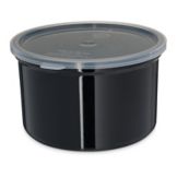 Carlisle Classic&trade; Crock w/ Lid, Black, 1.5 Qt