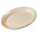 Carlisle&reg; Dallas Ware&reg; 12" Tan Oval Platter