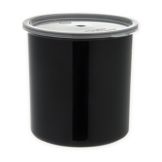Carlisle Classic&trade; Crock w/ Lid, Black, 2.7 Qt
