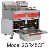 Vulcan Hart S/S Gas Three Fryers with KleenScreen&reg;