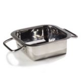 Carlisle&reg; 10" Square Stainless Steel Display Dish
