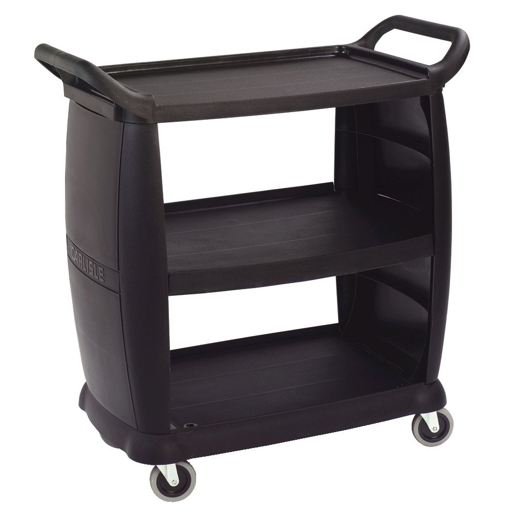 Carlisle Bussing and Transport Cart, Black