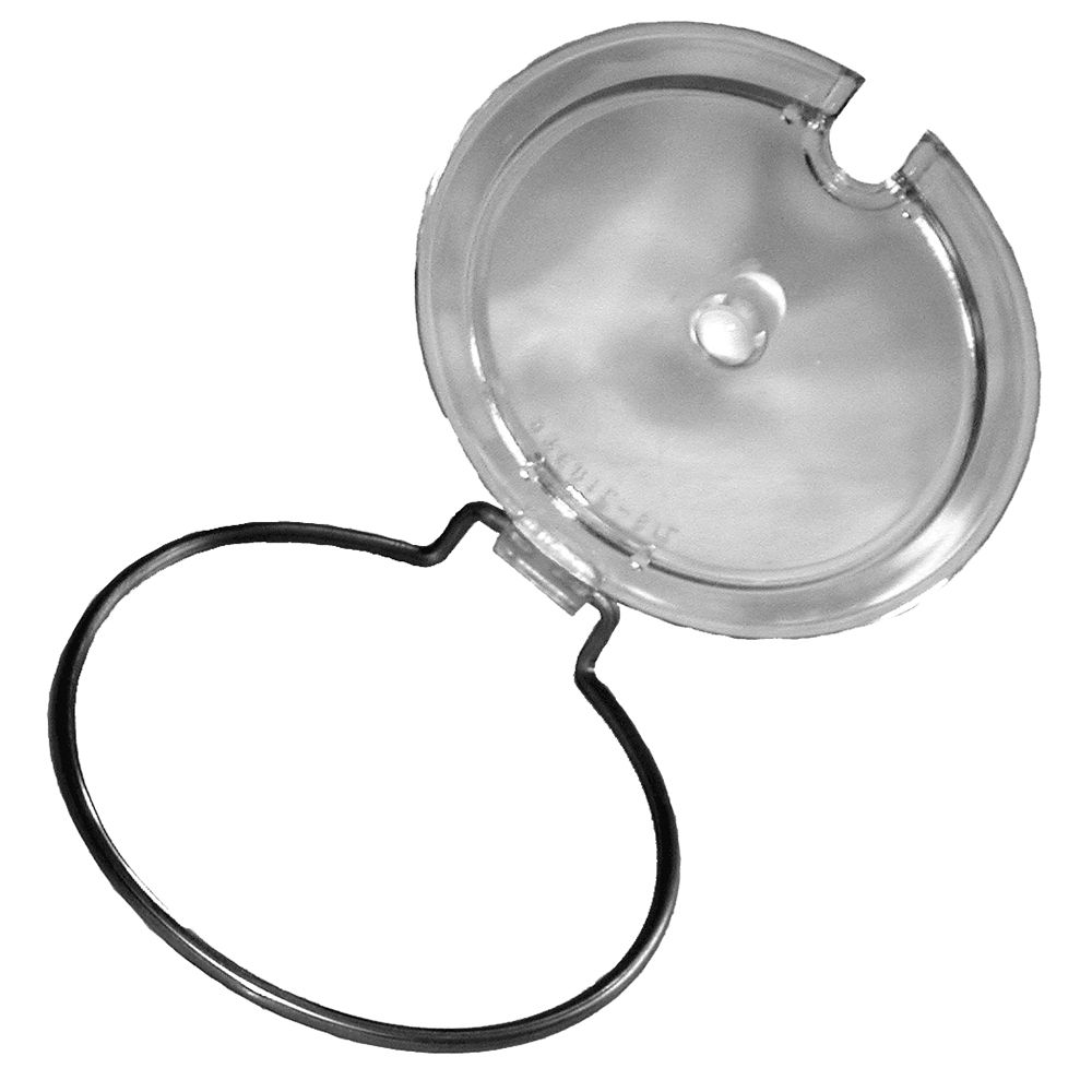 Clear Hinged Lid w/ Slot for 4" Round Container