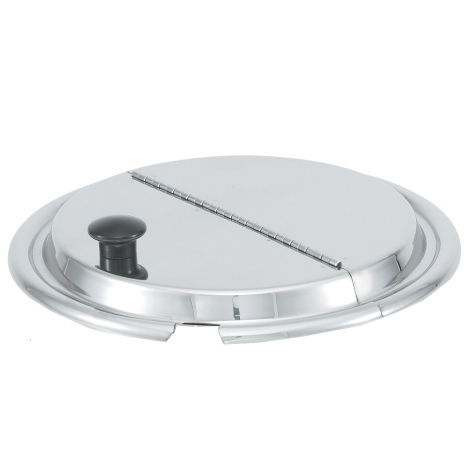 Vollrath S/S 11-7/16" Hinged Inset Cover w/ Kool-Touch Knob