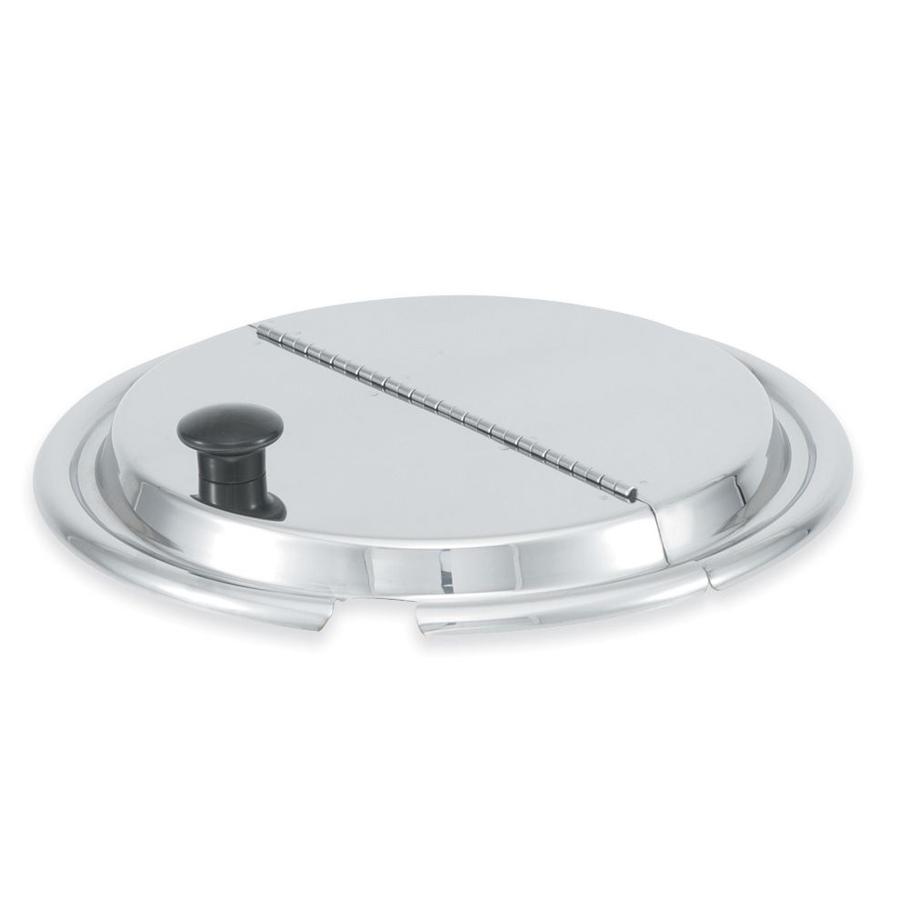 Vollrath S/S 9-5/8" Hinged Inset Cover w/ Kool-Touch Knob