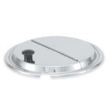 Vollrath S/S 9-5/8" Hinged Inset Cover w/ Kool-Touch Knob