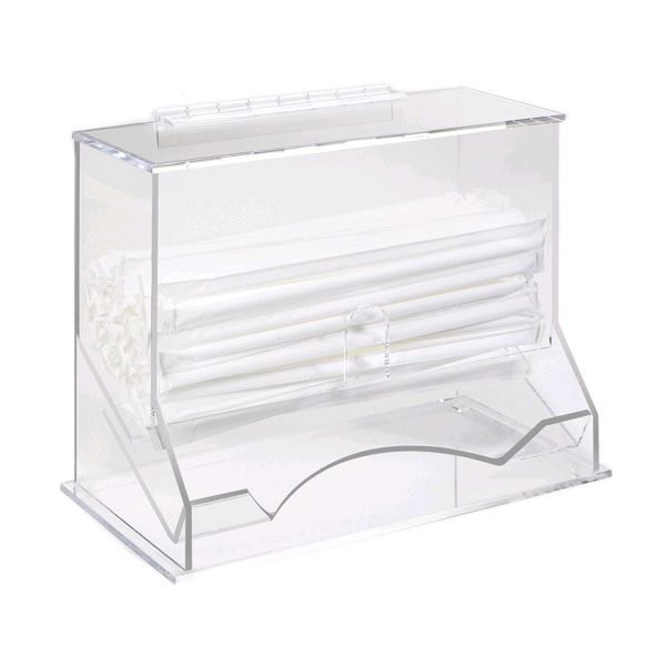Cal-Mil&reg; 9.25" x 8" x 3.75" Wrapped Straw Dispenser