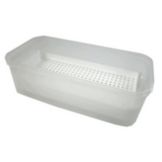 Tupperware Container with Drain Shelf Inset