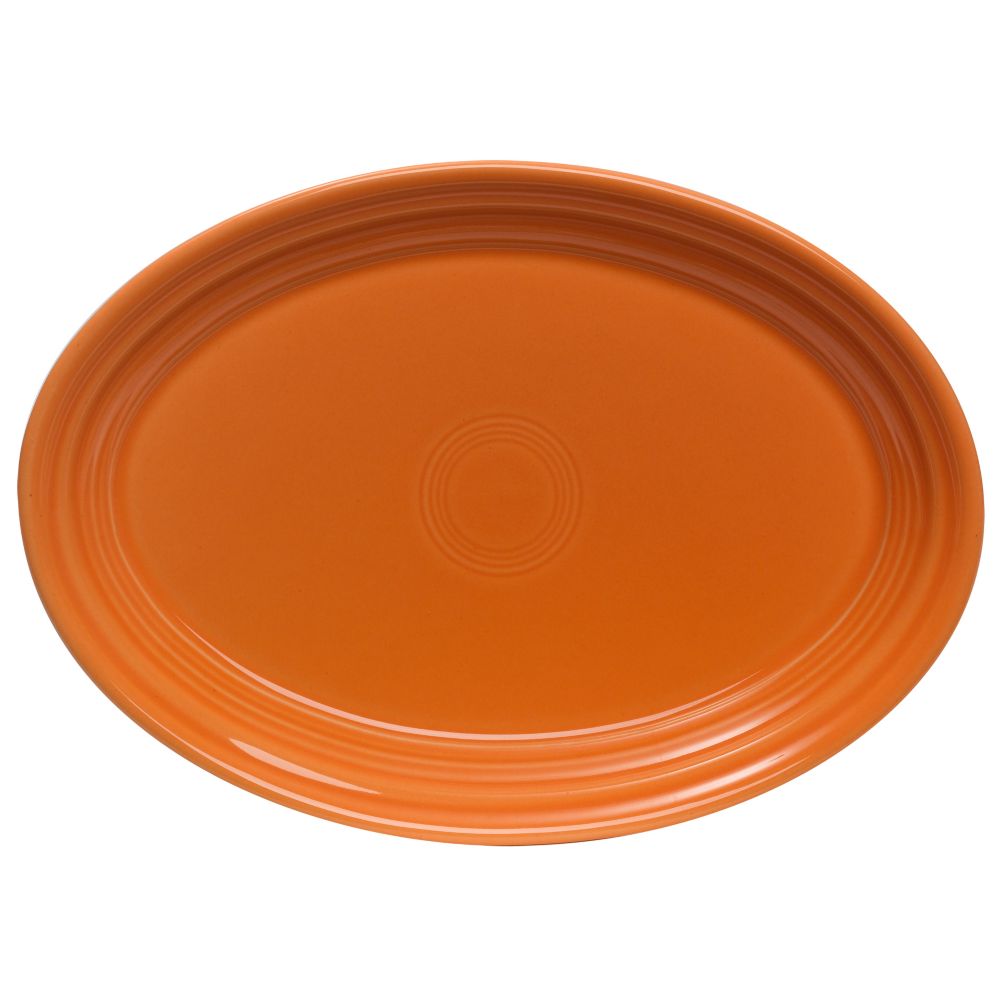 Homer Laughlin China Fiesta&reg; Tangerine 9-5/8" Oval Platter
