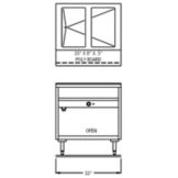 Randell&reg; 33" 240 V Electric Hot Food Table