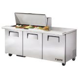 True&reg; Mega-Top S/S 19 Cu Ft 18-Pan Top Sandwich / Salad Unit