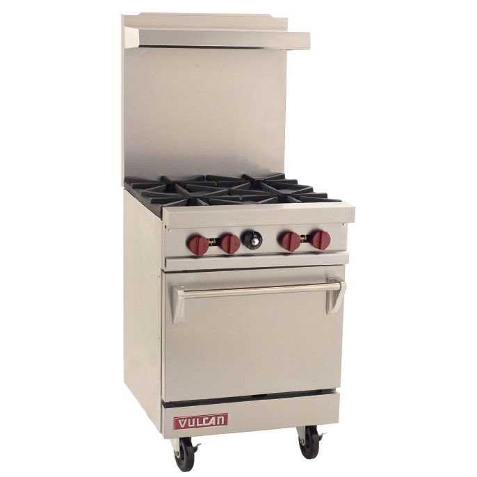 Vulcan Hart V Series 24" Gas Restaurant Range w/ Four Burners