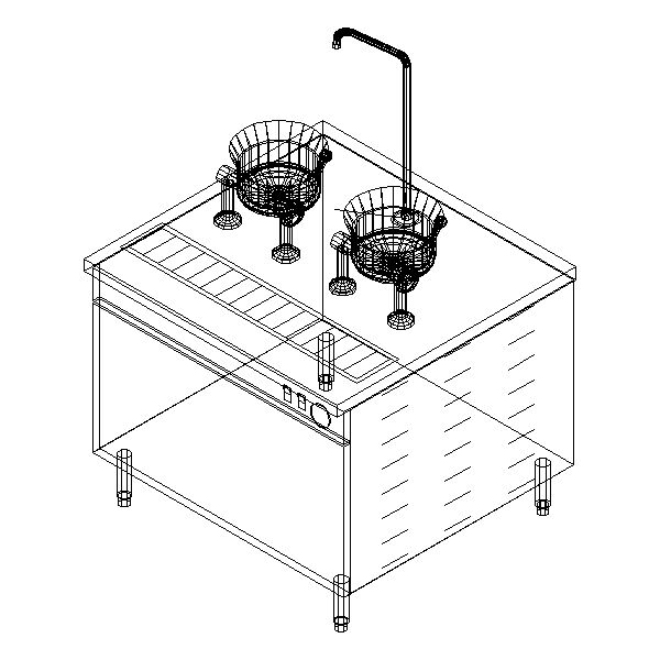Cleveland Range Electric Kettle/Cabinet Assembly