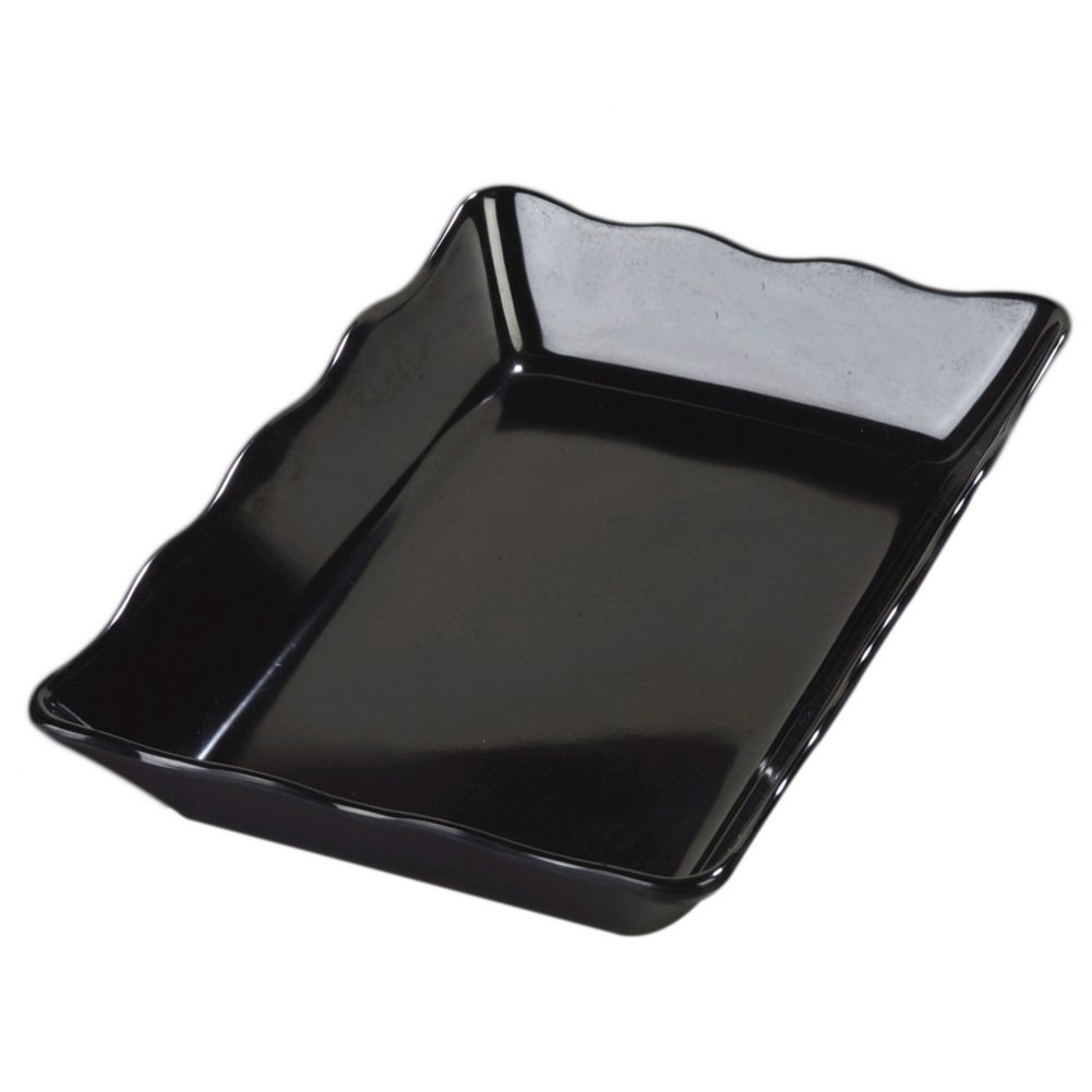 Carlisle Scalloped Deliware&reg; Black Baker, 14 x 95"