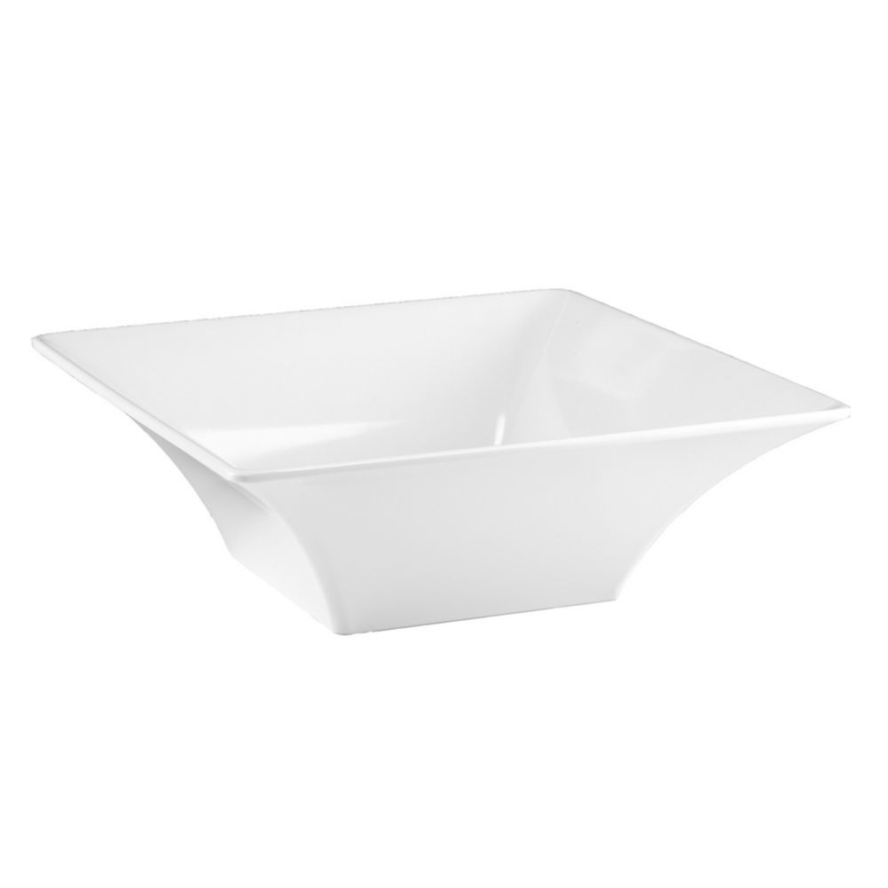Deep White Bowl, 12x4 Square