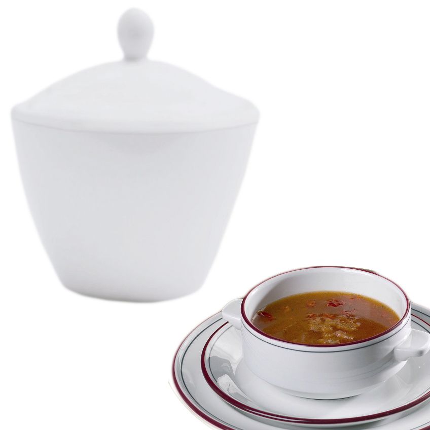 Steelite Simplicity Cabernet Madison Covered Sugar Pot