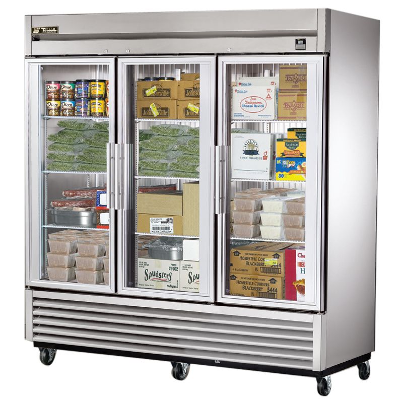 True&reg; Reach-In Glass Swing Door 72 Cu Ft Freezer
