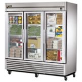 True&reg; Reach-In Glass Swing Door 72 Cu Ft Freezer