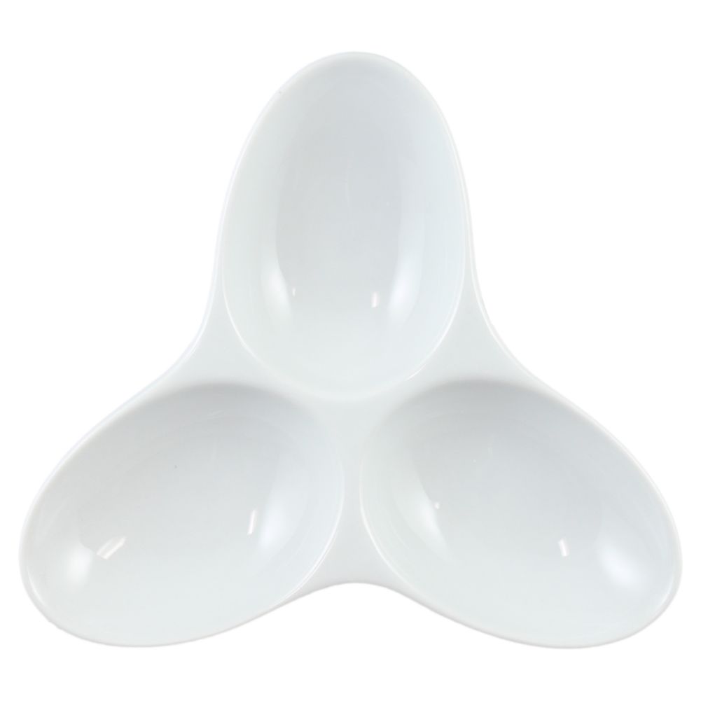 Vertex&reg; China Ventana Collection White 6" Tripod Dish