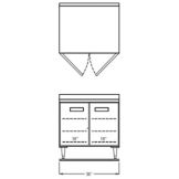 Freezer Counter/Work Top, 36"L