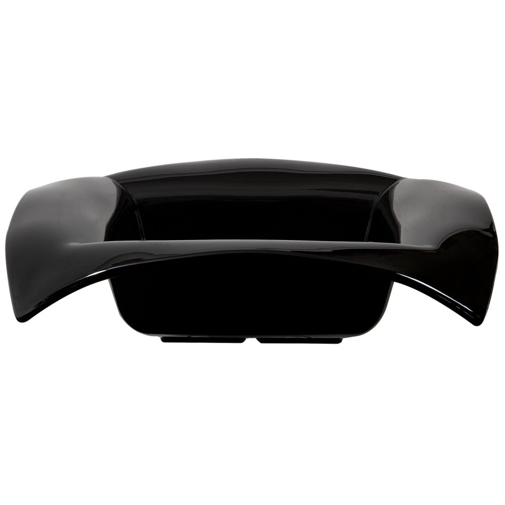 G.E.T. Geneva&trade; 2 Qt Square Black Melamine Bowl