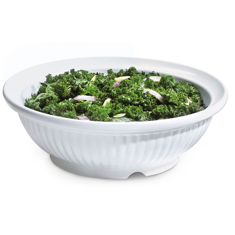 G.E.T. Geneva&trade; 3 Qt White Melamine Bowl