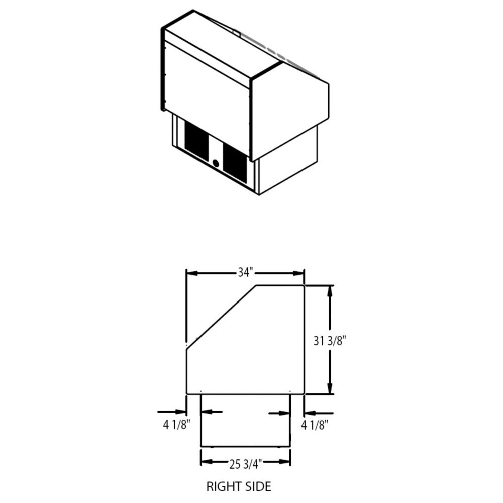Grab-N-Go Display Case, Refrig