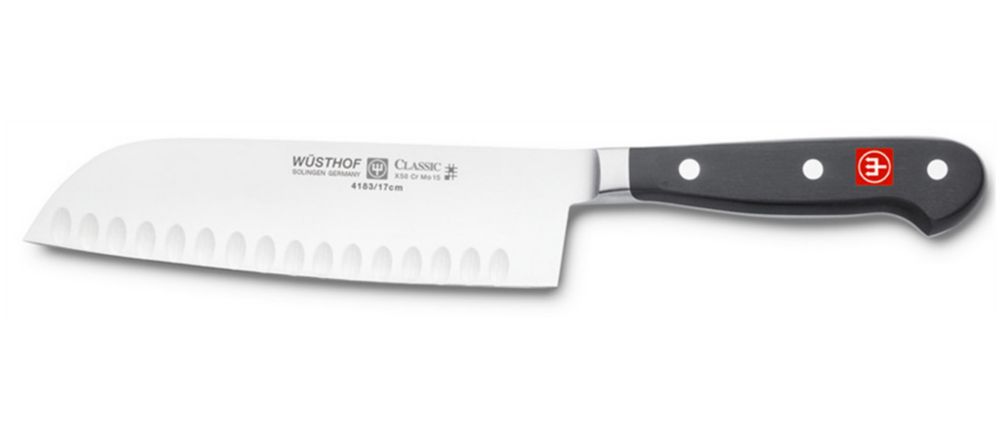 Wusthof Classic 6-1/2" Hollow Forged Granton Santoku Knife