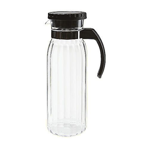 G.E.T. Clear 50 Oz Polycarbonate Beverage Pitcher w/ Black Handle