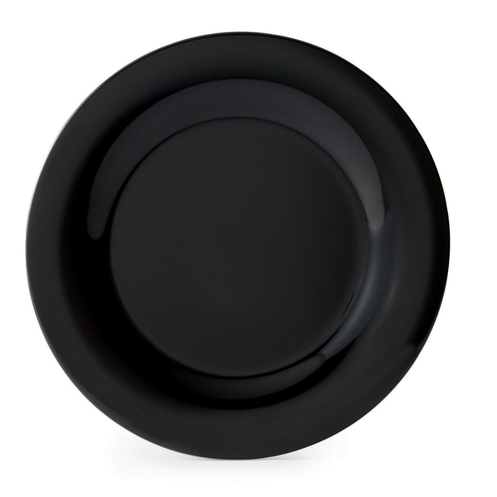 G.E.T. Black Elegance&trade; Wide Rim 10-1/2" Melamine Plate