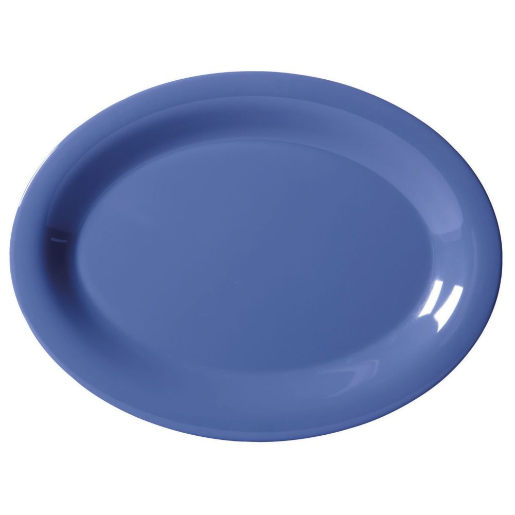 G.E.T. Diamond Mardi Gras&trade; Peacock Blue 13-1/2" Platter