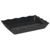 G.E.T. Milano&trade; 13-3/4" x 9-1/2" Black Rectangular Tray
