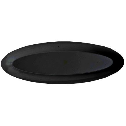 G.E.T. Milano&trade; 22-1/2" x 8" Black Oval Platter