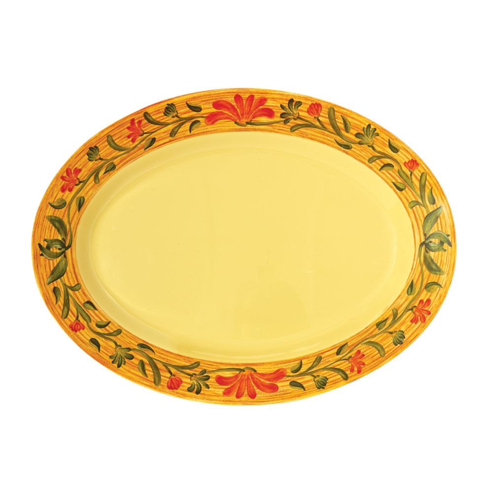 G.E.T. Venetian&trade; 18 x 13-1/2" Oval Melamine Platter