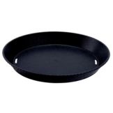 G.E.T. Black Plastic 10-1/2" Round Textured Basket w/o Base