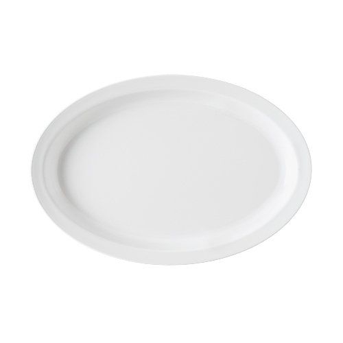 G.E.T. Supermel I&trade; White 11-5/8" Oval Melamine Platter