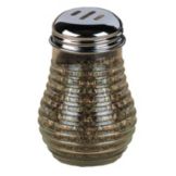 American Metalcraft Beehive Glass 6 Oz Spice Shaker w/ Metal Lid