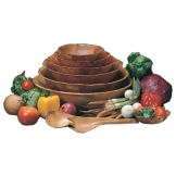 American Metalcraft 6" Round Woven Woodenware Bowl
