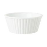 G.E.T. White SAN Plastic 2 Oz Fluted Ramekin