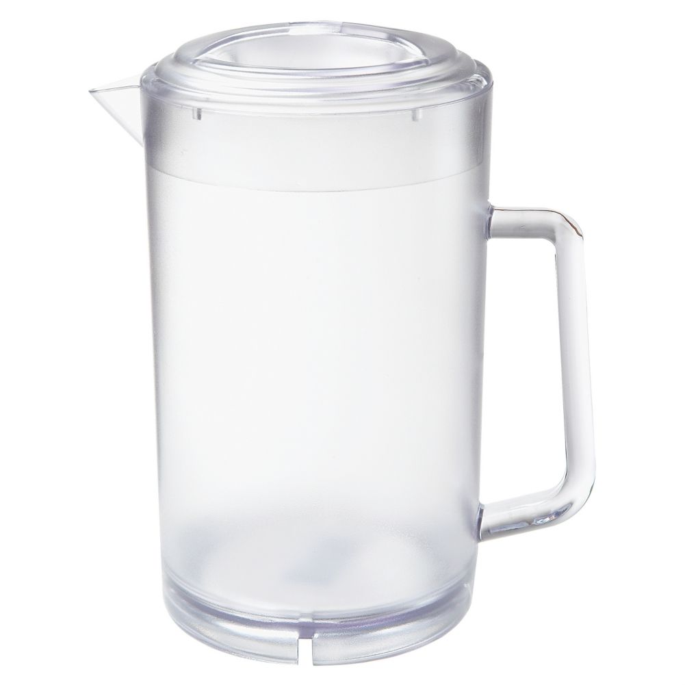 G.E.T. Textured Clear Polycarbonate 64 Oz Water Pitcher w/ Lid