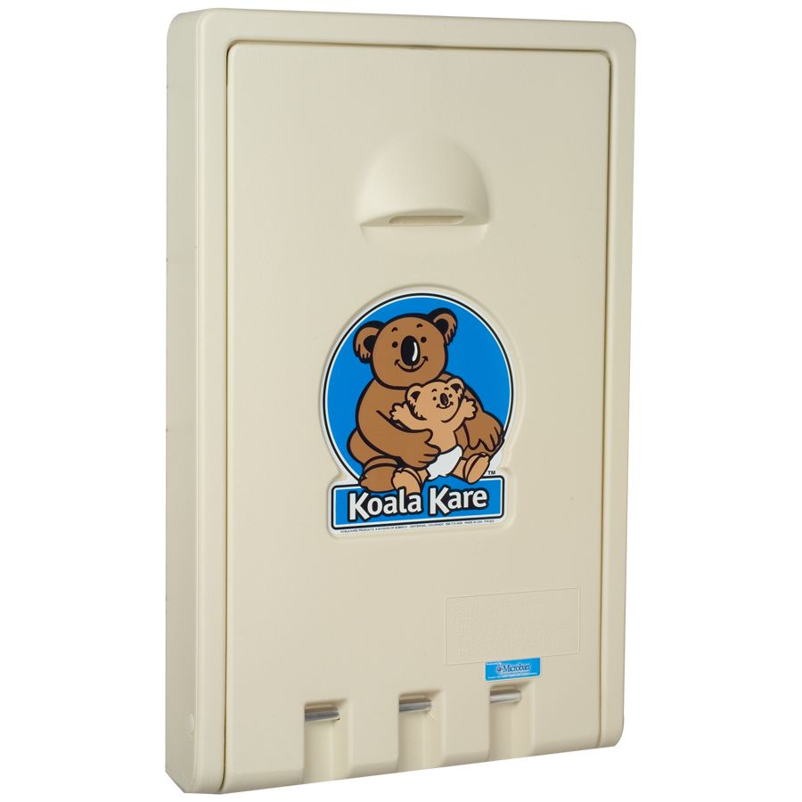 Koala Kare Products Cream Wall Mounted Vertical Baby Changing Station