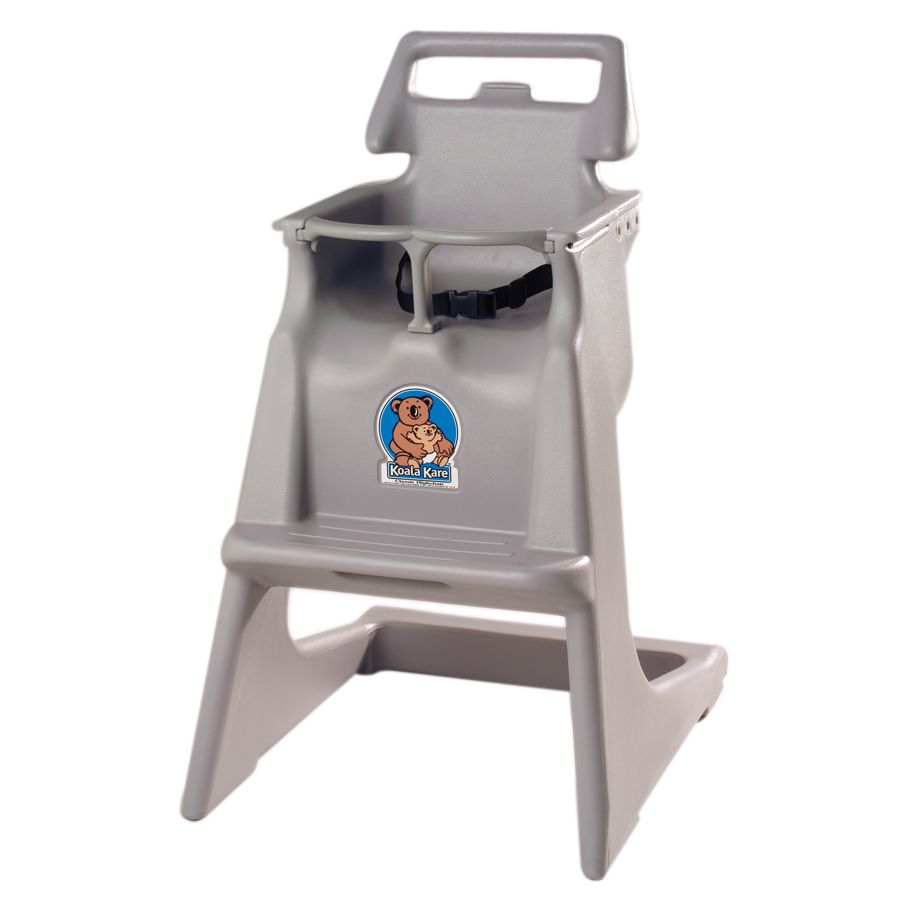 Koala Kare Gray Classic High Chair w/ Recessed Wheel