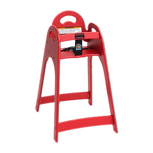 Koala Kare Designer Red High Chair w/ Rounded Top & Sides