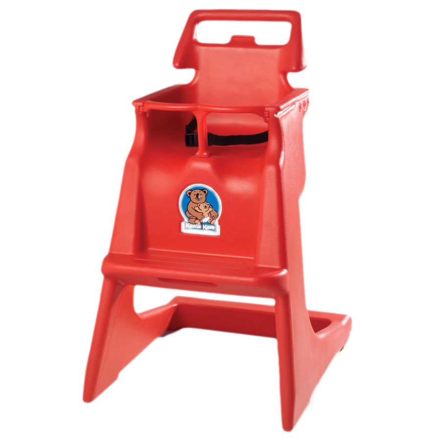 Koala Kare Red Classic High Chair w/ Recessed Wheel